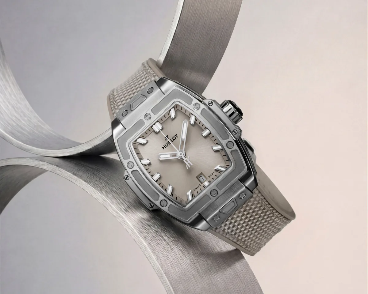 Close-up of Hublot Spirit of Big Bang Essential Taupe models