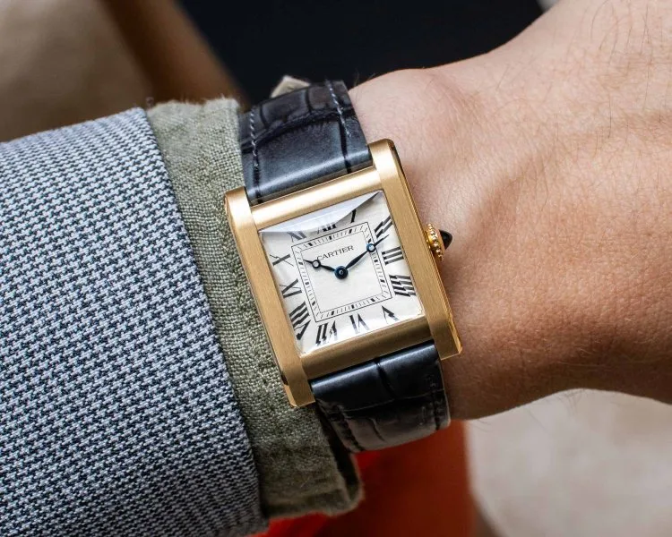 Cartier Privé Tank Normale watch close-up