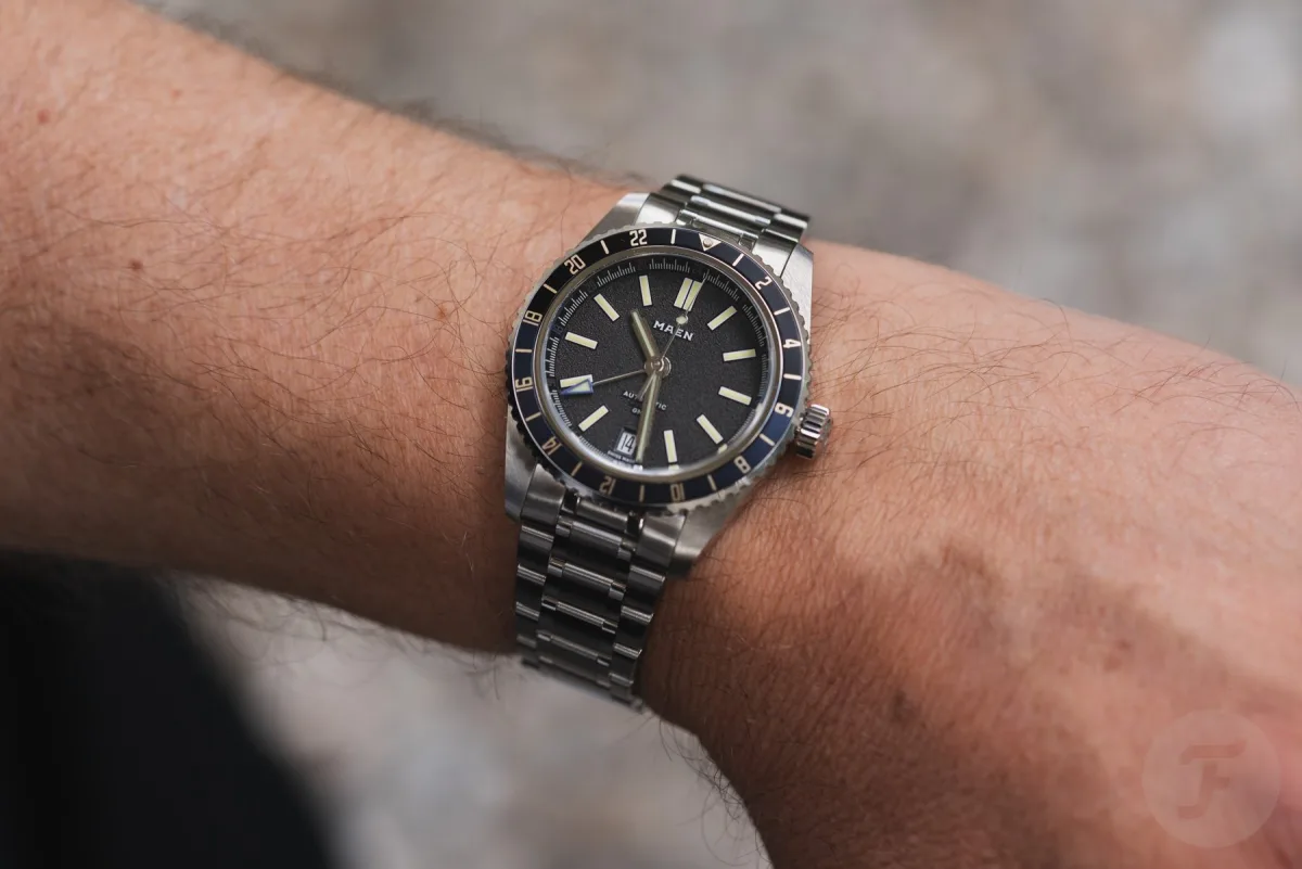 Maen Hudson GMT MKII on wrist for comfort review