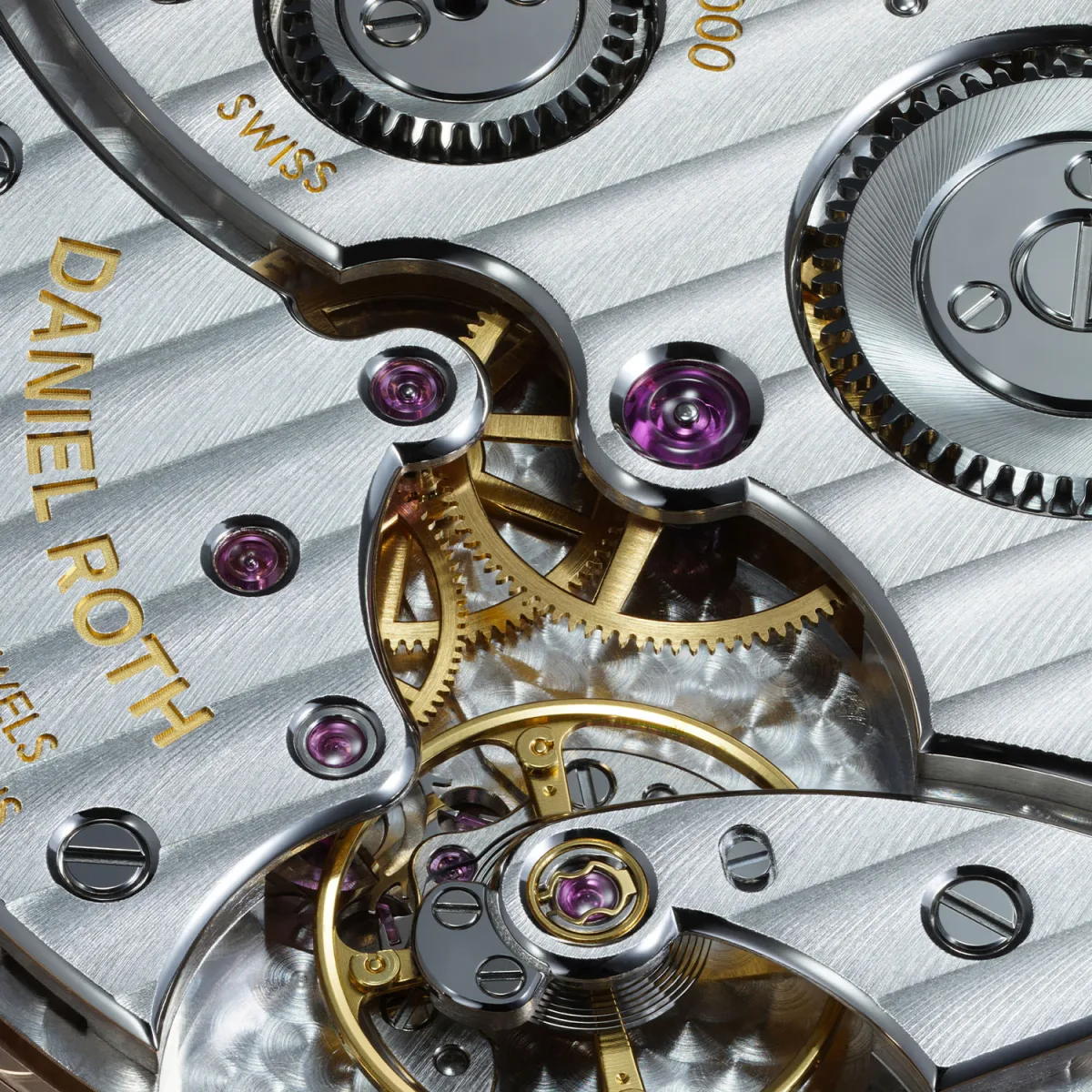 Daniel Roth Extra-Plat Platinum watch with brown leather strap