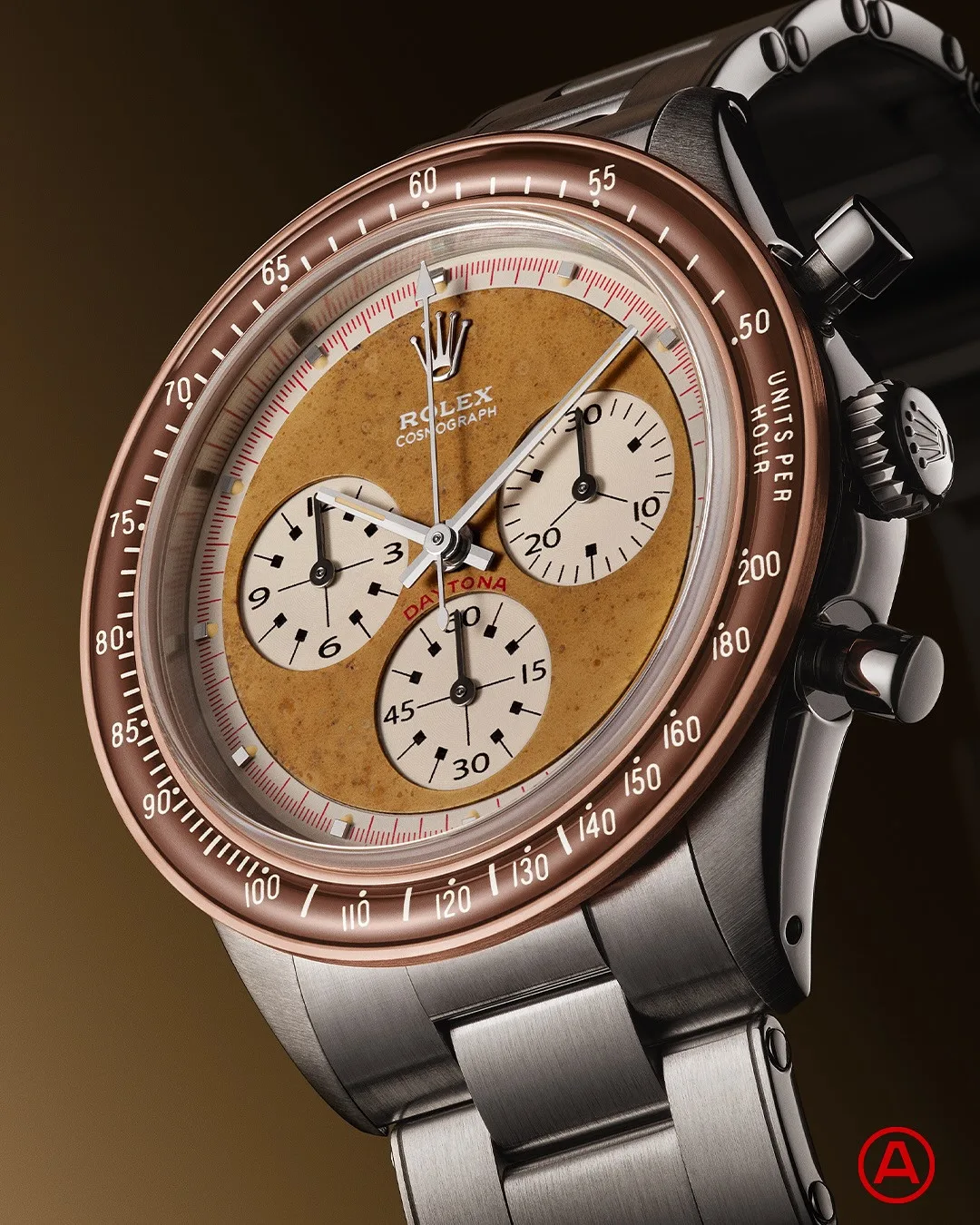 Custom Rolex Daytona Ref. 116500 'Kraft' with patina dial and copper bezel