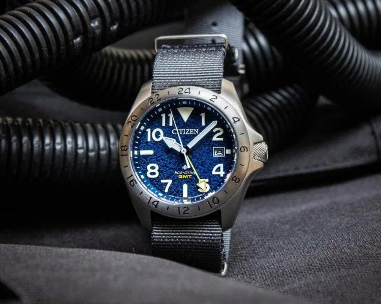 Citizen Promaster Land GMT showing GMT complications