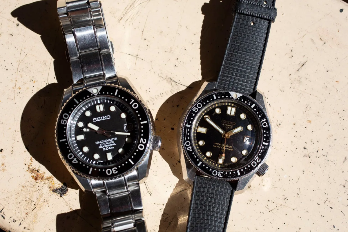 Seiko Marinemaster SBDX001 watch facing forward