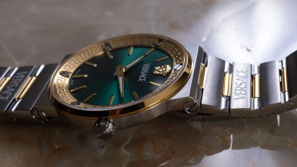 Versace Greca Logo Aero with steel bracelet