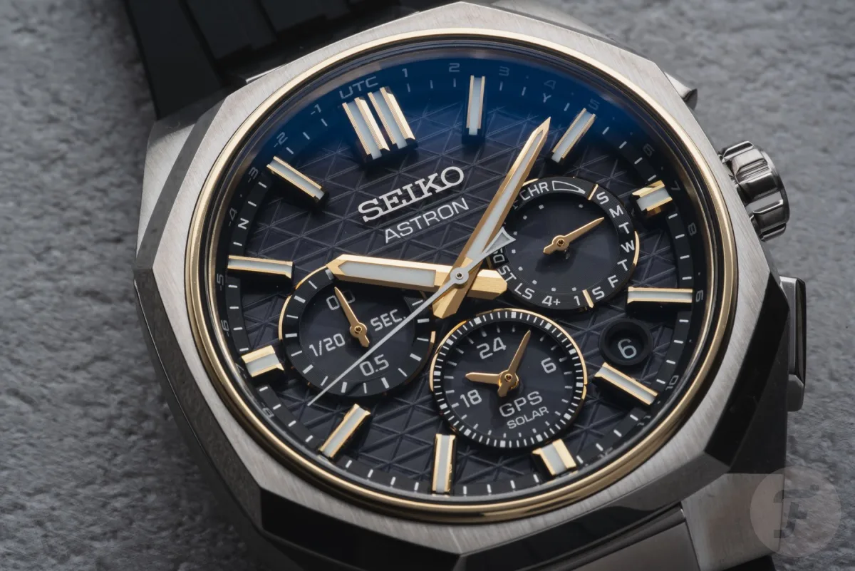 Seiko Astron GPS Solar Dual-Time silicone strap options