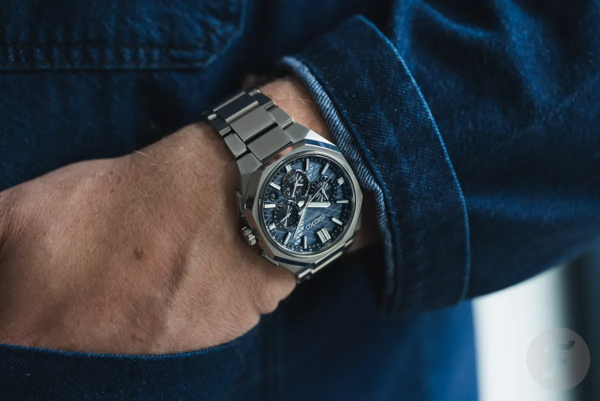 Seiko Astron GPS Solar Dual-Time angular case design
