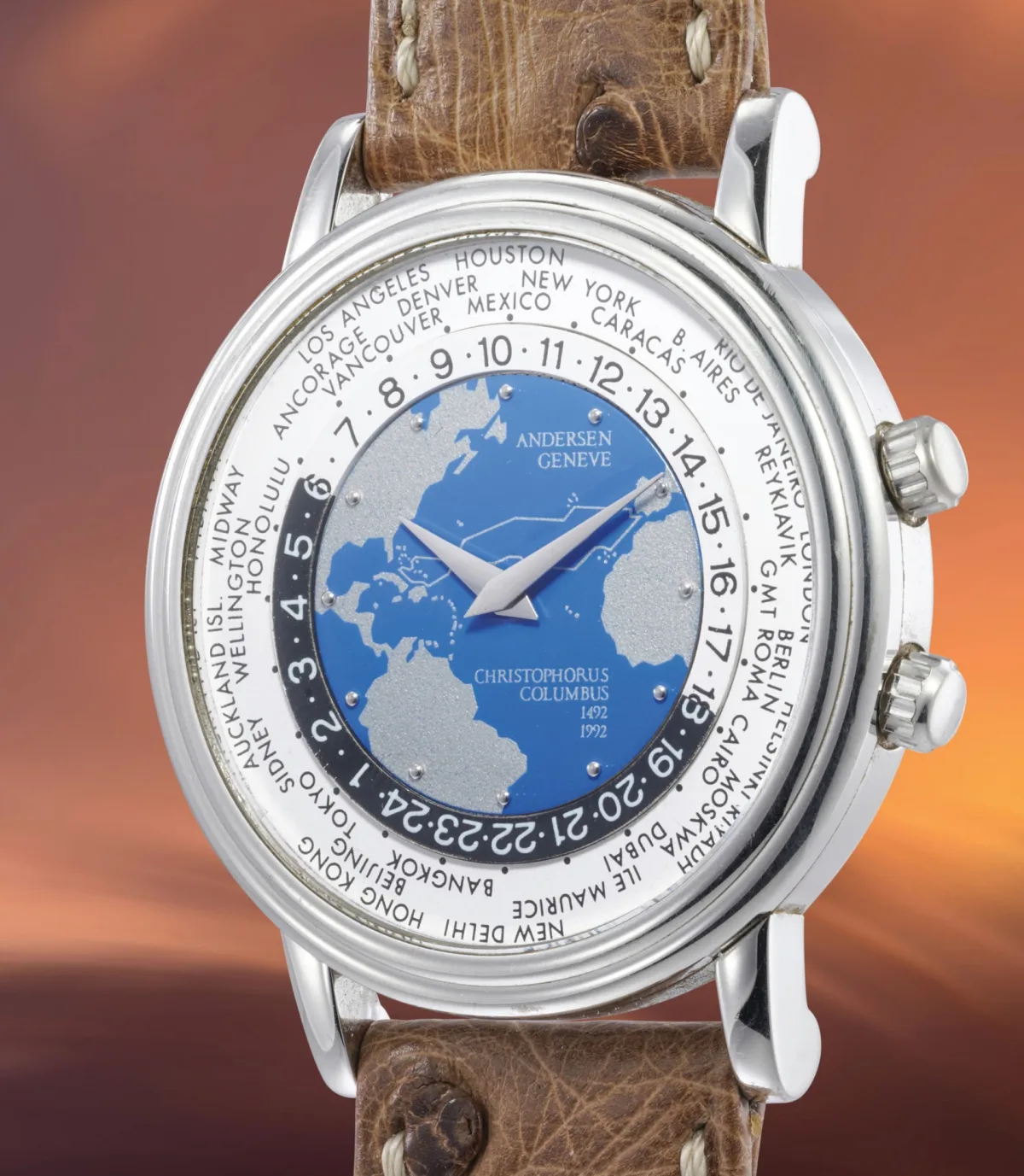 Andersen Geneve World Time Columbus limited edition watch