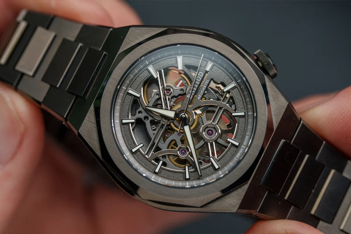 Skeletonized dial of BA111OD Chapter 7 Skeleton