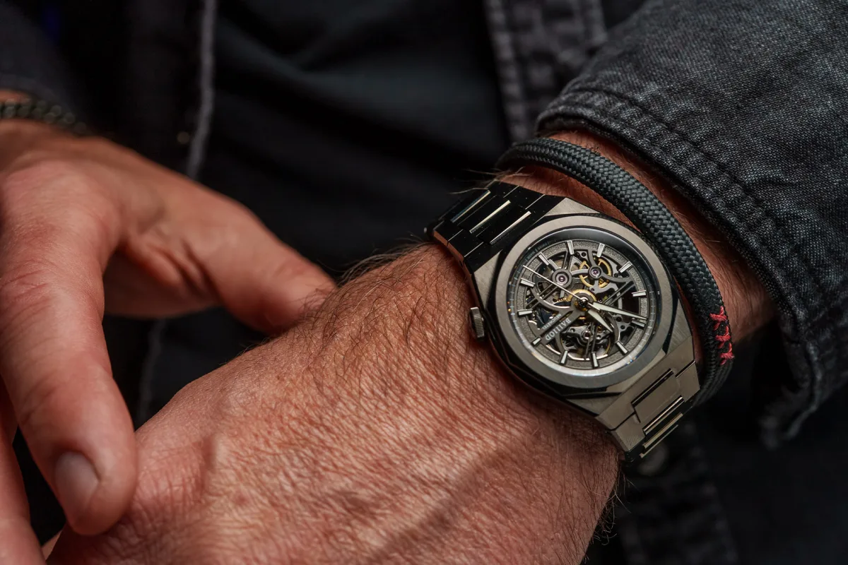 Detailed view of watch mechanisms
