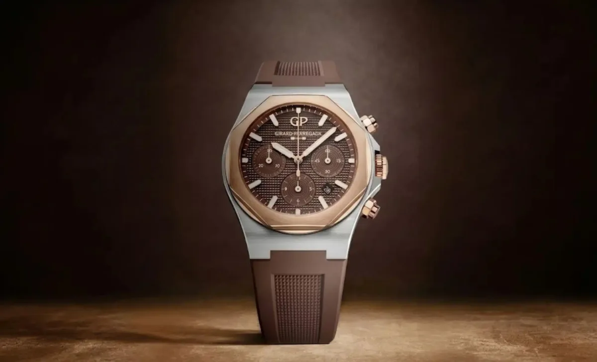 Close-up of Girard-Perregaux Laureato Chronograph 42mm