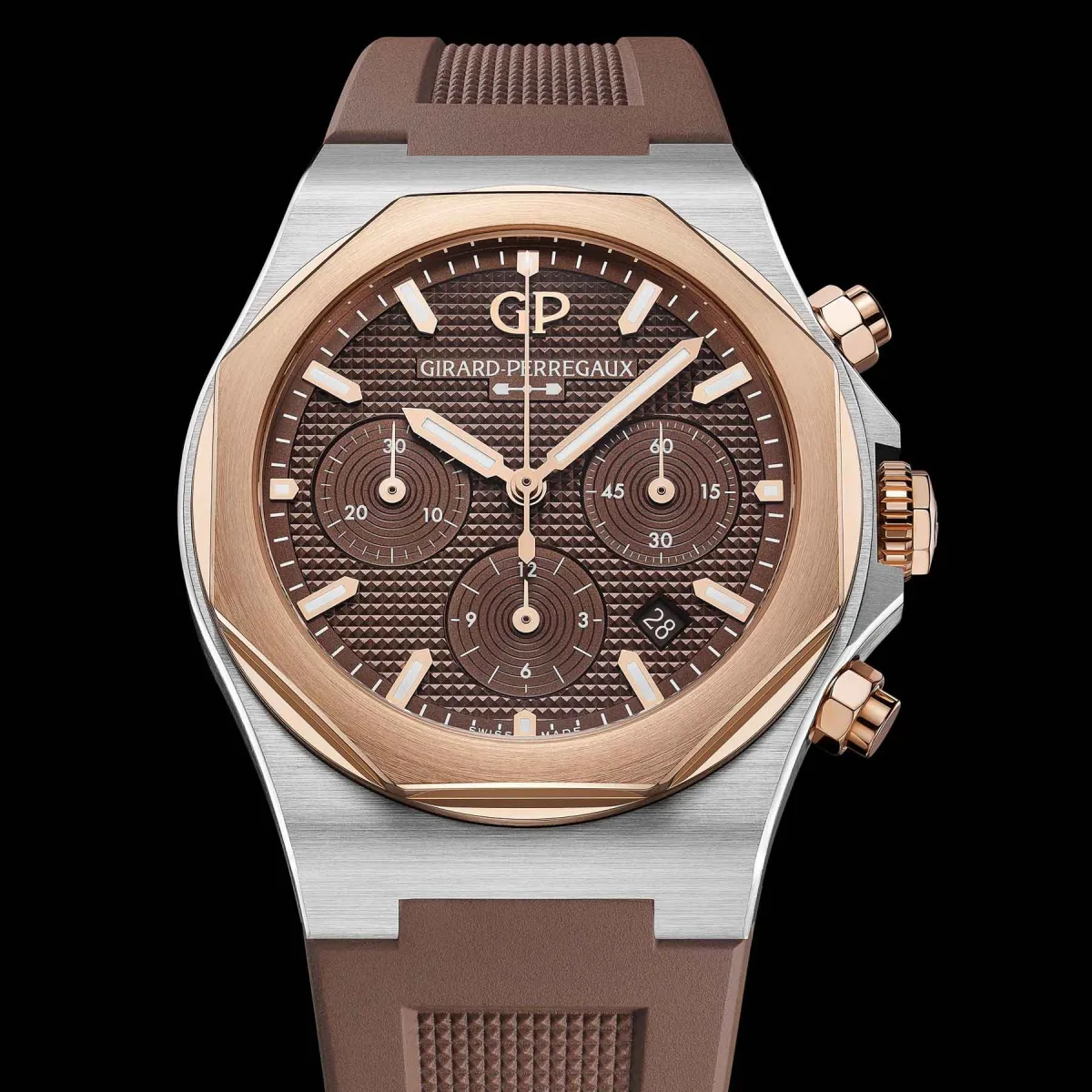 Girard-Perregaux Laureato Chronograph with chocolate dial