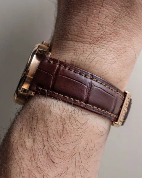 A. Lange & Söhne Saxonia Annual Calendar on wrist