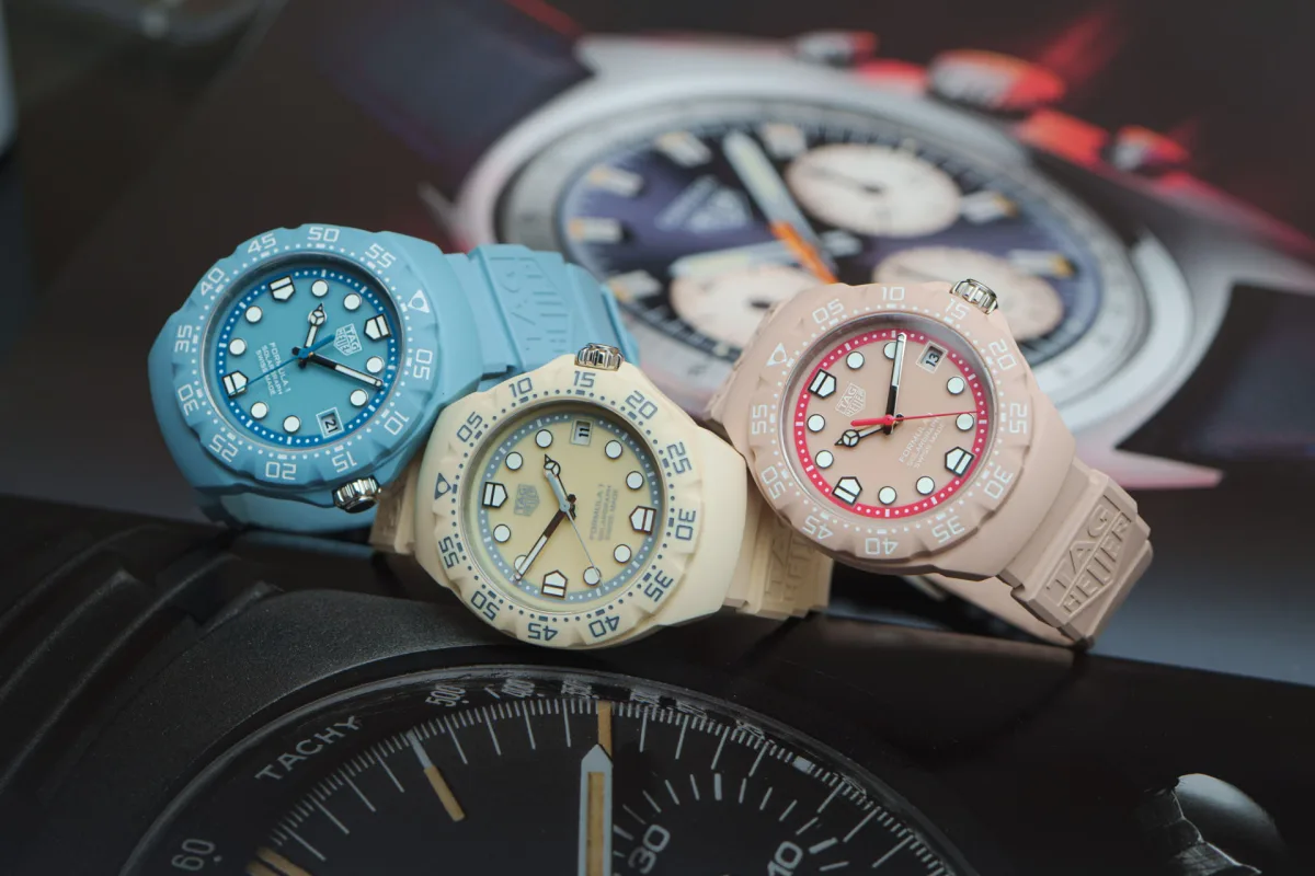 TAG Heuer Formula 1 Solargraph pastel collection watch