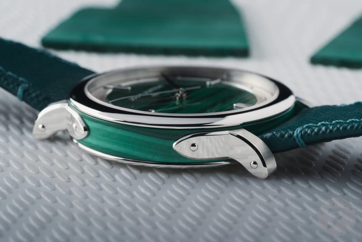 Louis Vuitton Escale Malachite watch with malachite dial
