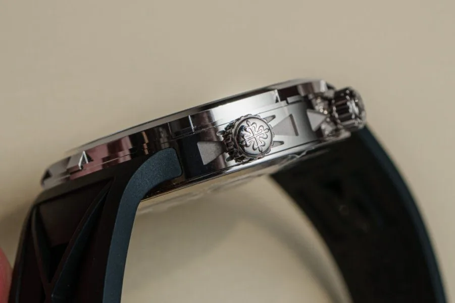 Patek Philippe 6105G on a wrist, showing size and comfort