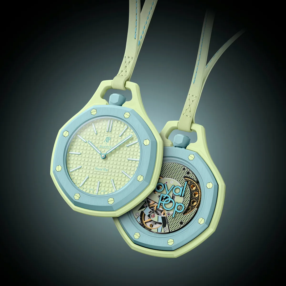Lan Ba model of Audemars Piguet x Swatch Royal Pop watch