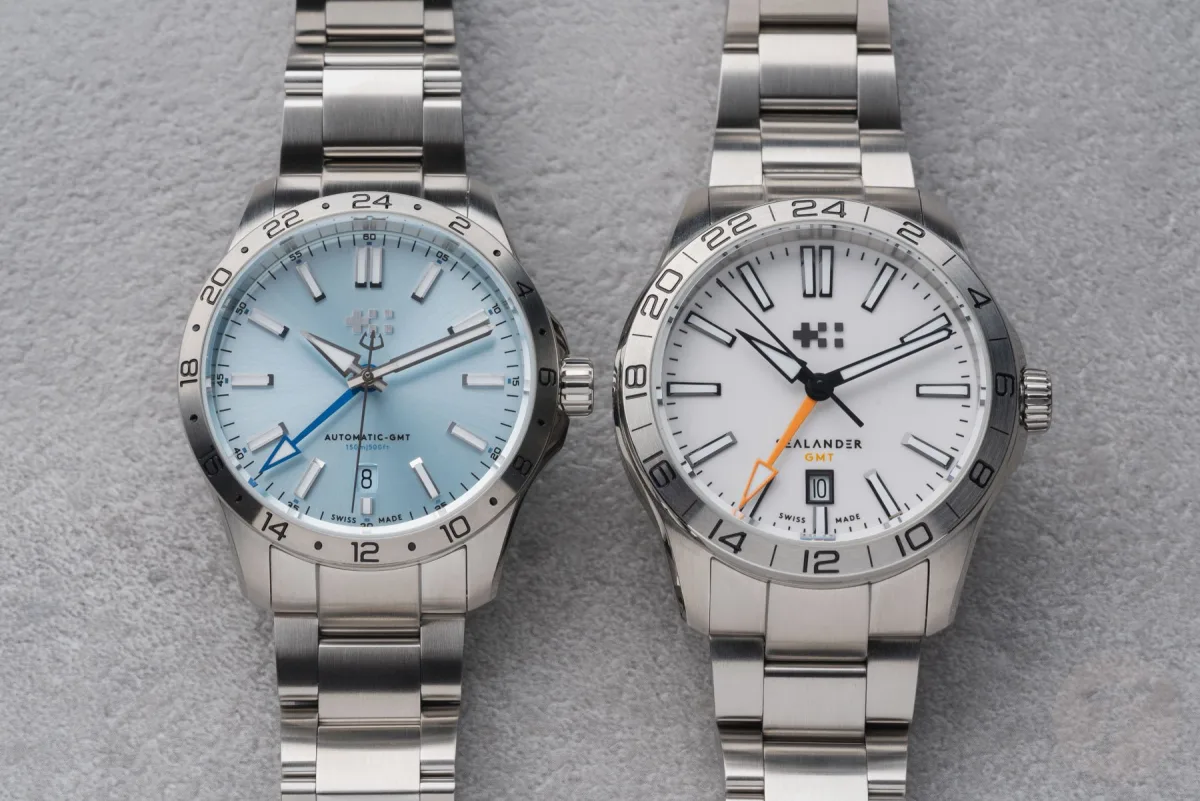Christopher Ward C63 Sealander GMT models.