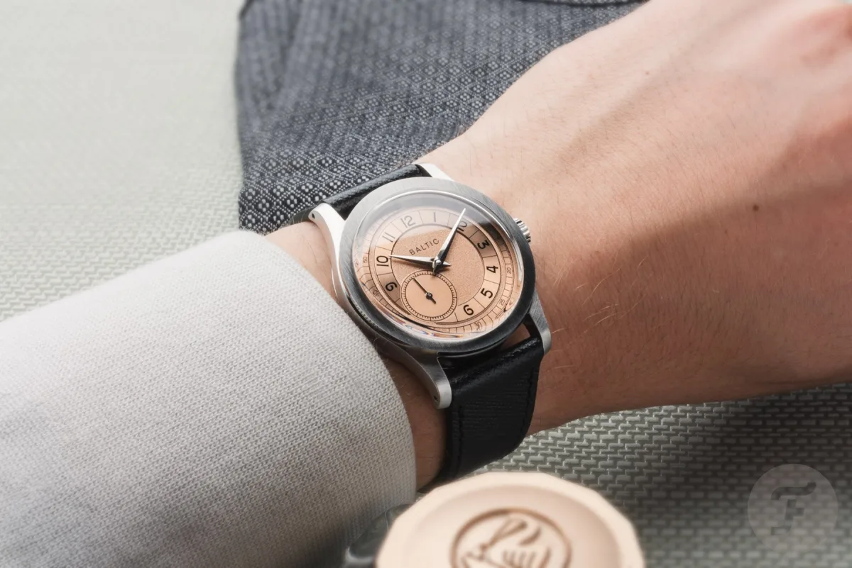 Baltic × SpaceOne Seconde Majeure watch on display