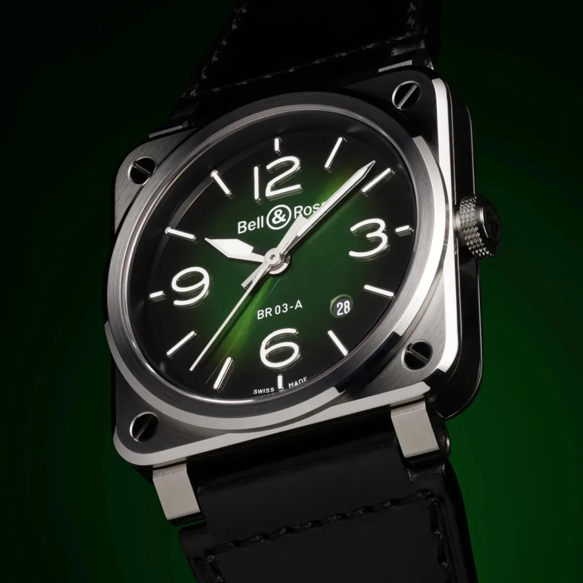 Thin profile of Bell & Ross BR-03 case