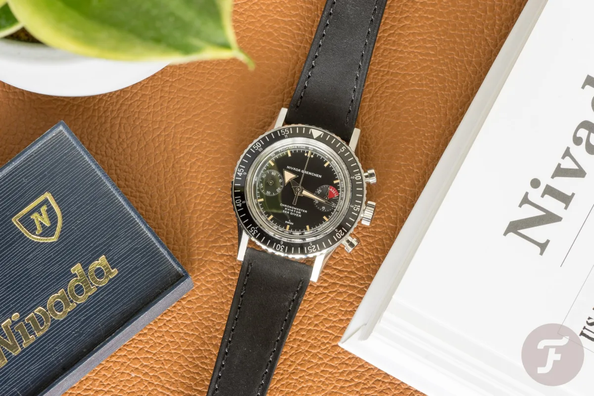 Citizen Tsuno with orange accents and panda dial