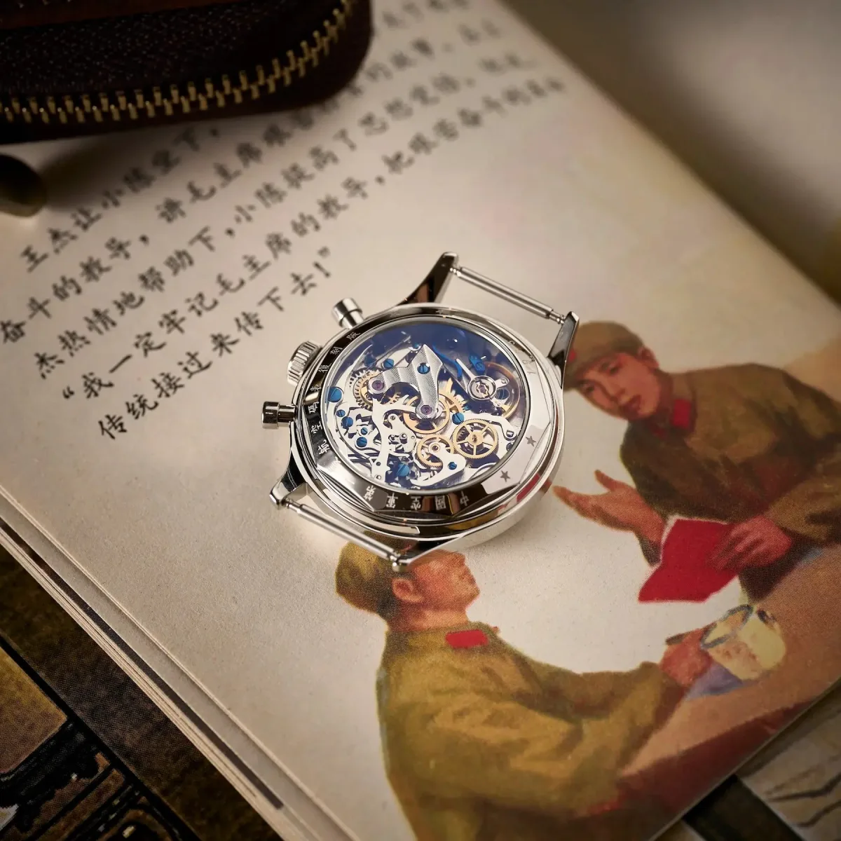 Seagull 1963 38mm Air Force Edition with champagne dial