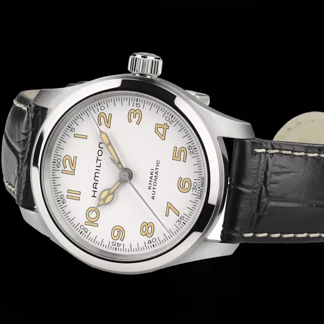 Hamilton watch on display