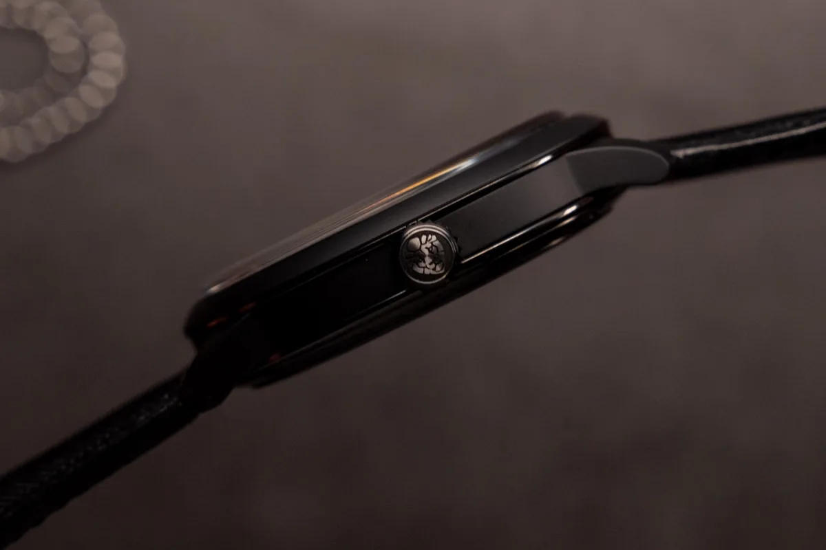 Chanel Monsieur Lion Tourbillon Black Edition case with black ceramic