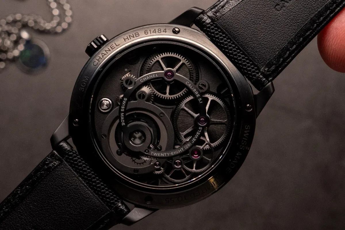 Chanel Caliber 5.1 movement with flying tourbillon