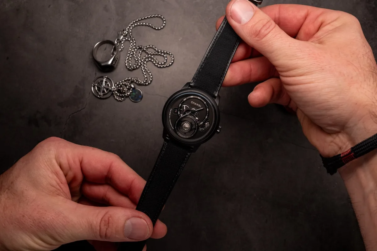 Technical specifications table for Chanel Monsieur Lion Tourbillon