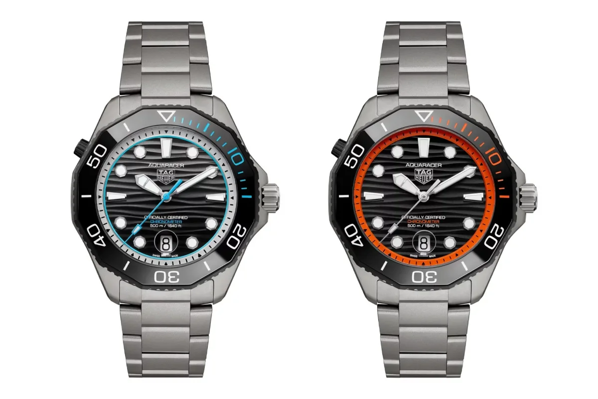Close-up of TAG Heuer Aquaracer Professional 500 Date model