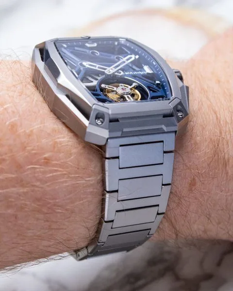 CIGA Design Hunter Tourbillon case and dial close-up