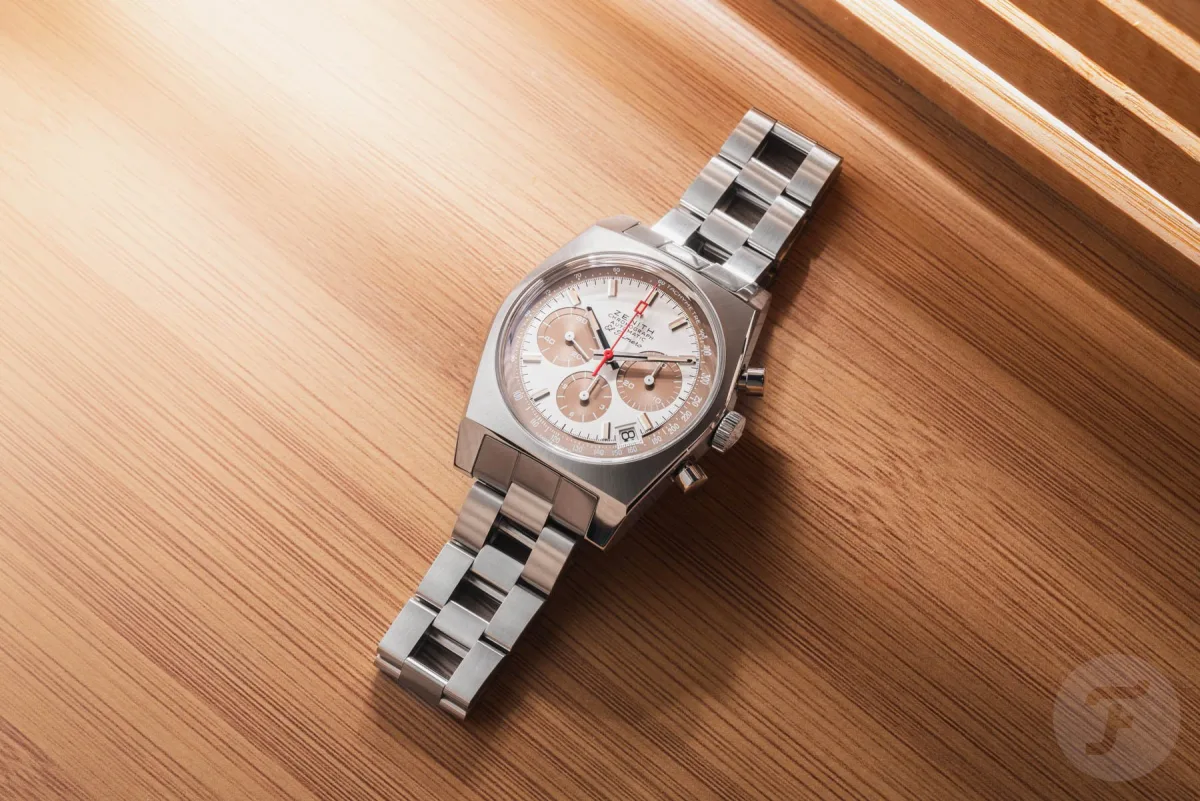Intricate details of the Zenith Chronomaster Revival A384 dial
