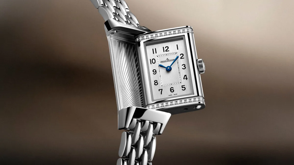 Reverso Monoface Origin with diamond-set case