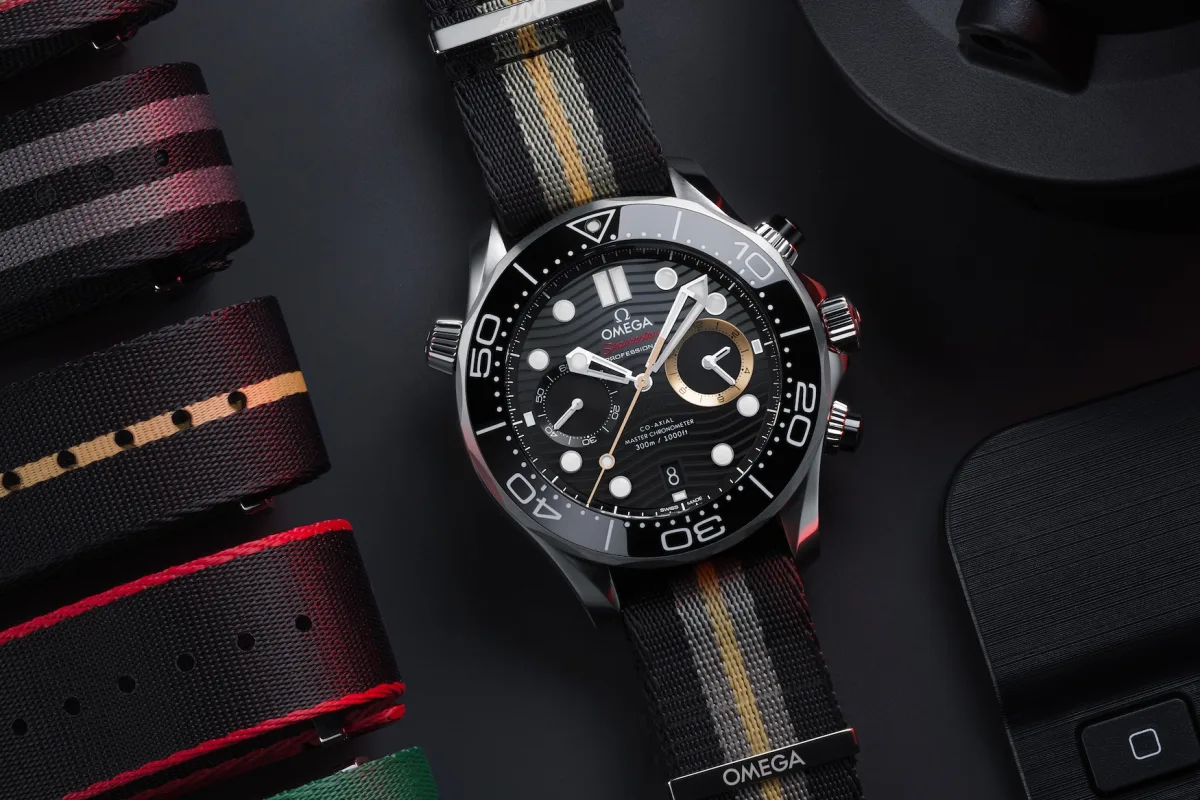 Omega Seamaster Diver 300M Chronograph 007 First Light movement