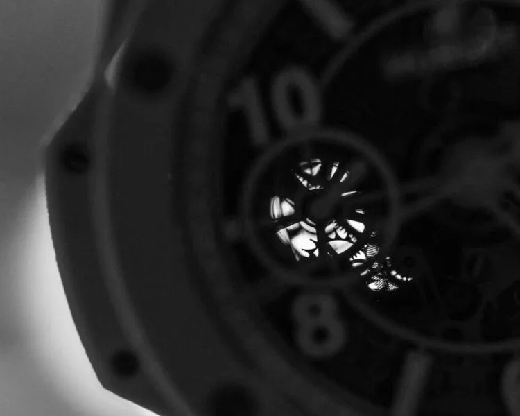 Hublot Big Bang UNICO Mint Green Ceramic Chronograph oscillating clutch