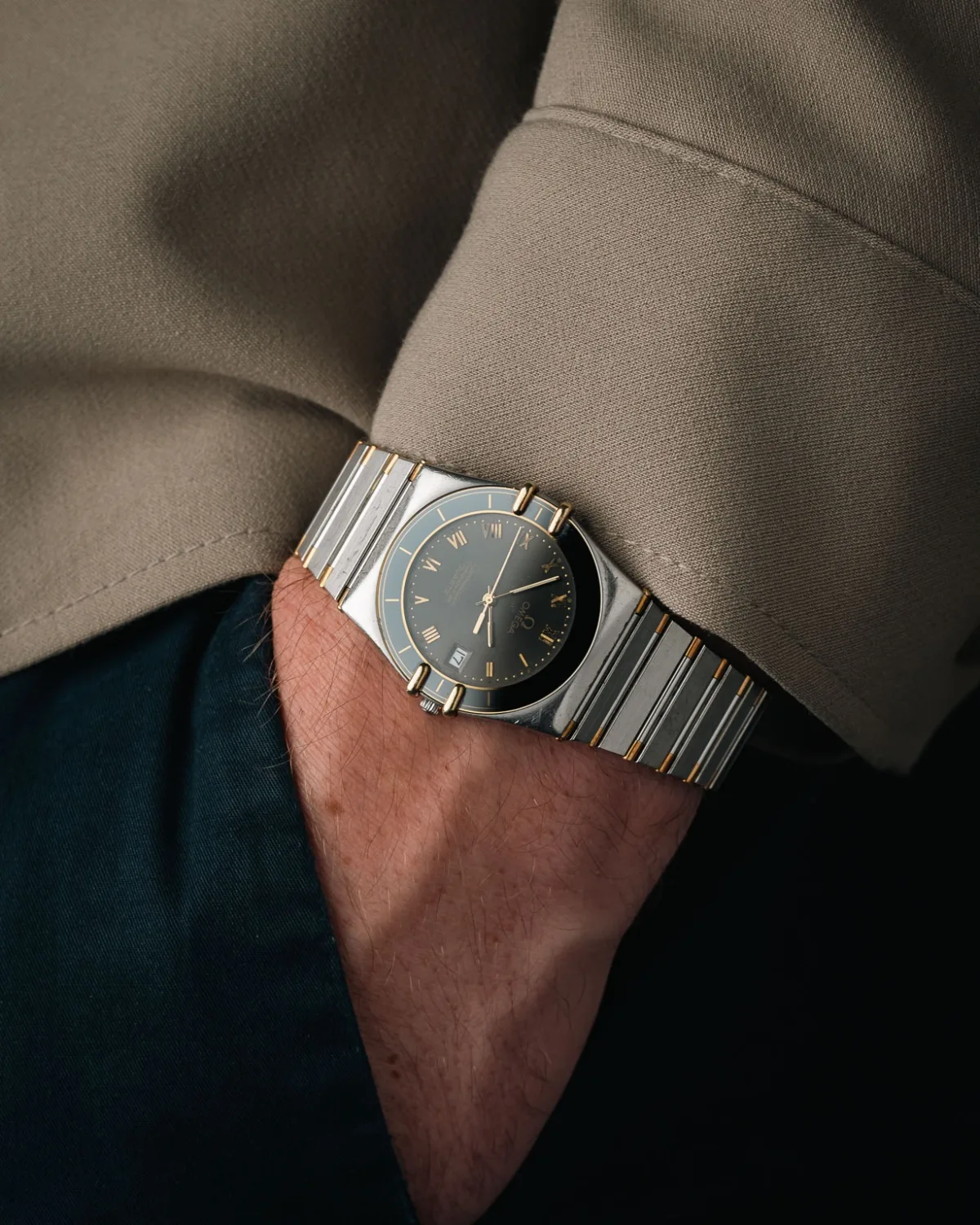 Omega Constellation Manhattan watch with unique claw design