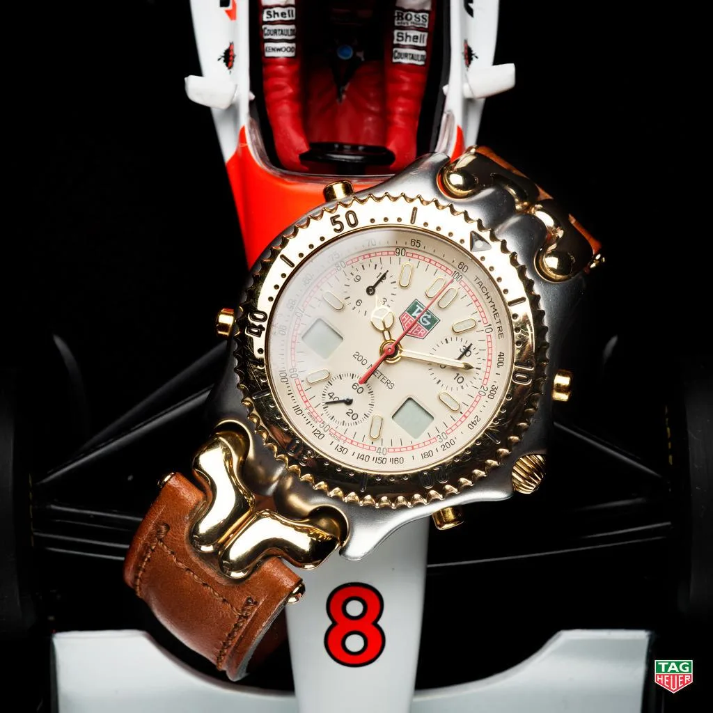 TAG Heuer S/el with distinctive bracelet design