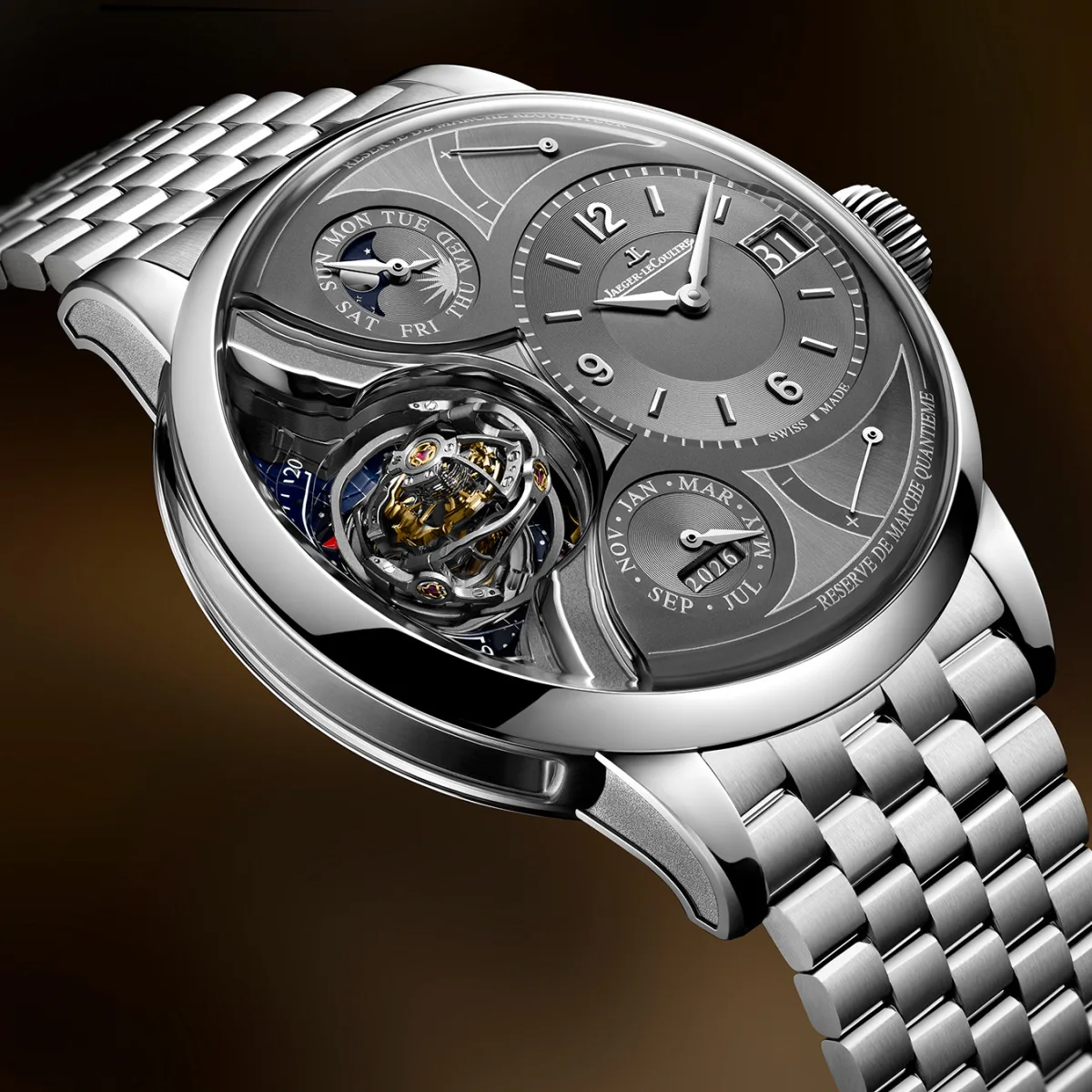 Jaeger-LeCoultre Reverso Duometre Heliotourbillon Perpetual in Platinum