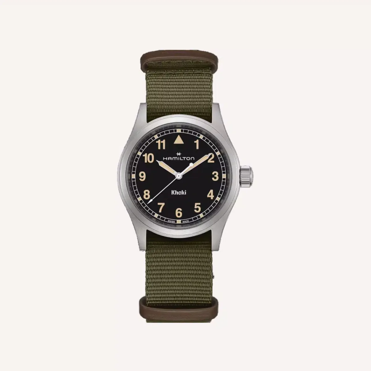 Hamilton Khaki Field with military style