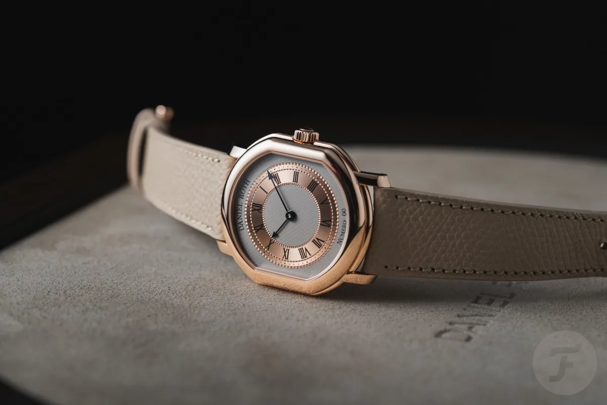 Daniel Roth Extra Plat Rose Gold watch with elliptical case
