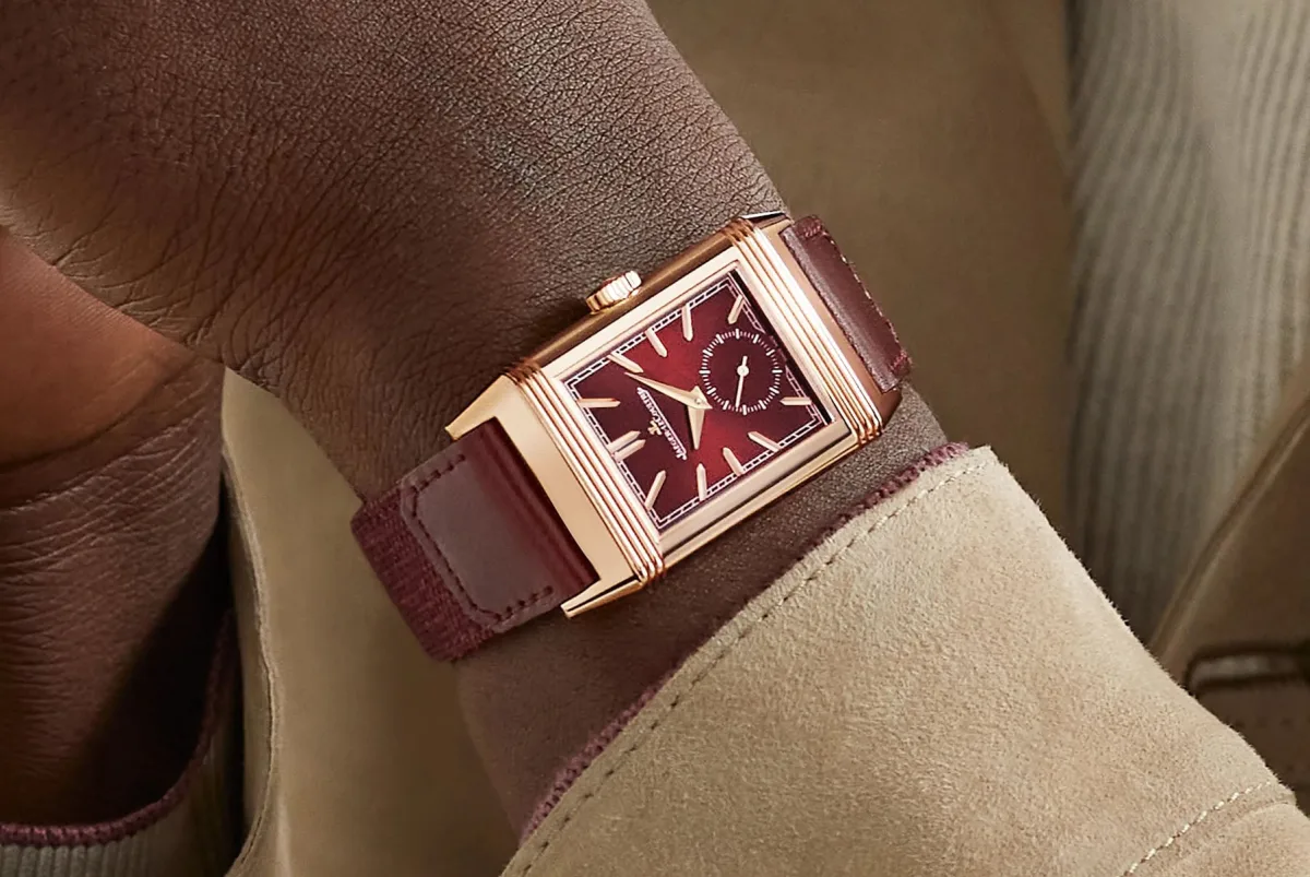 Jaeger-LeCoultre Reverso Tribute Monoface watch on wrist