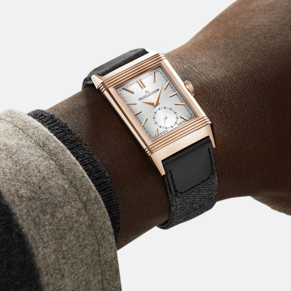 Close-up of Jaeger-LeCoultre Reverso Tribute Monoface movement