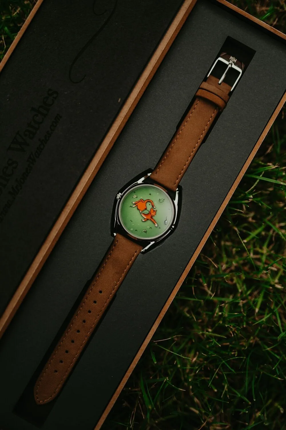 Hand-mixed color application on Mr. Jones Mispoes! watch