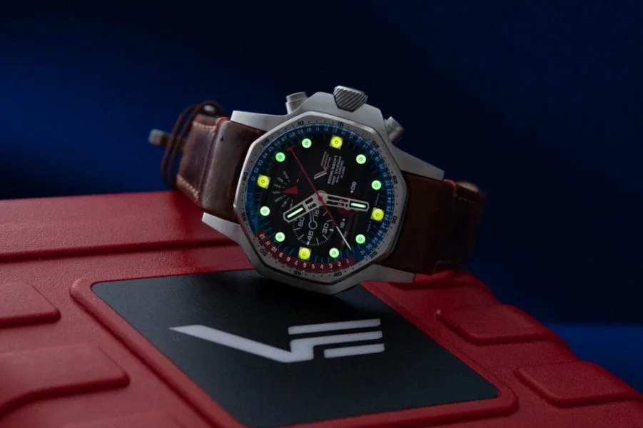 3D engraving on the back of the Vostok Europe watch