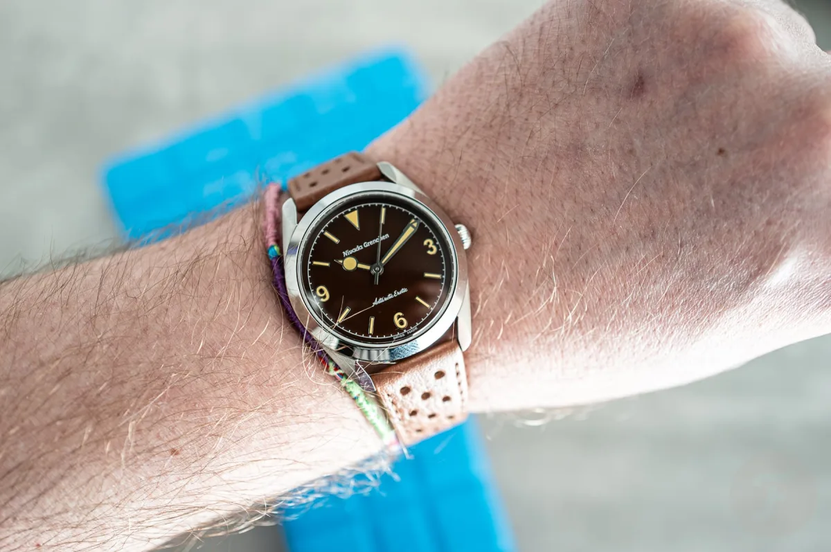 Nivada Grenchen Antarctic Erotic watch front view