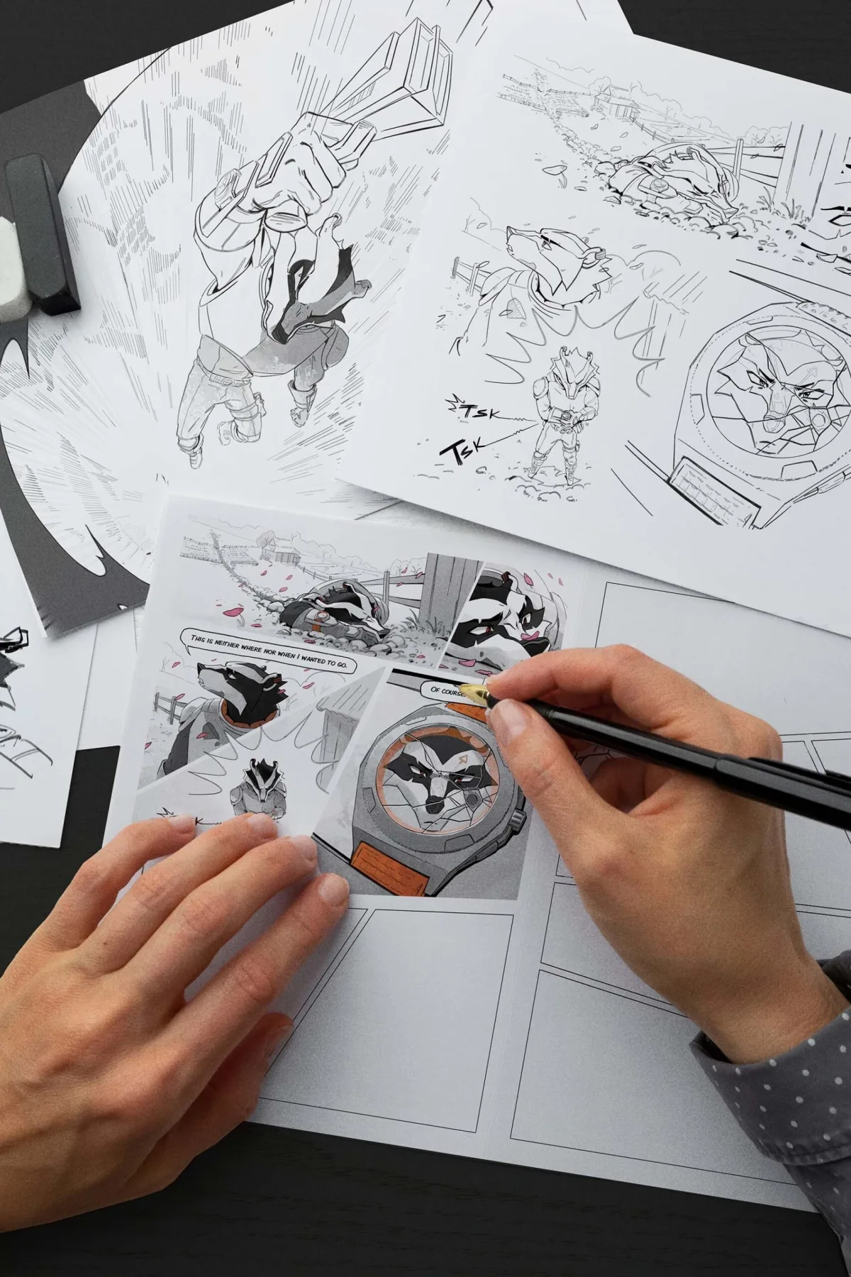 12-page comic included with Micromilspec watch