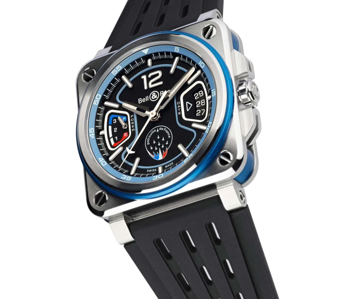 Bell & Ross BR-X3 Patrouille de France watch front view