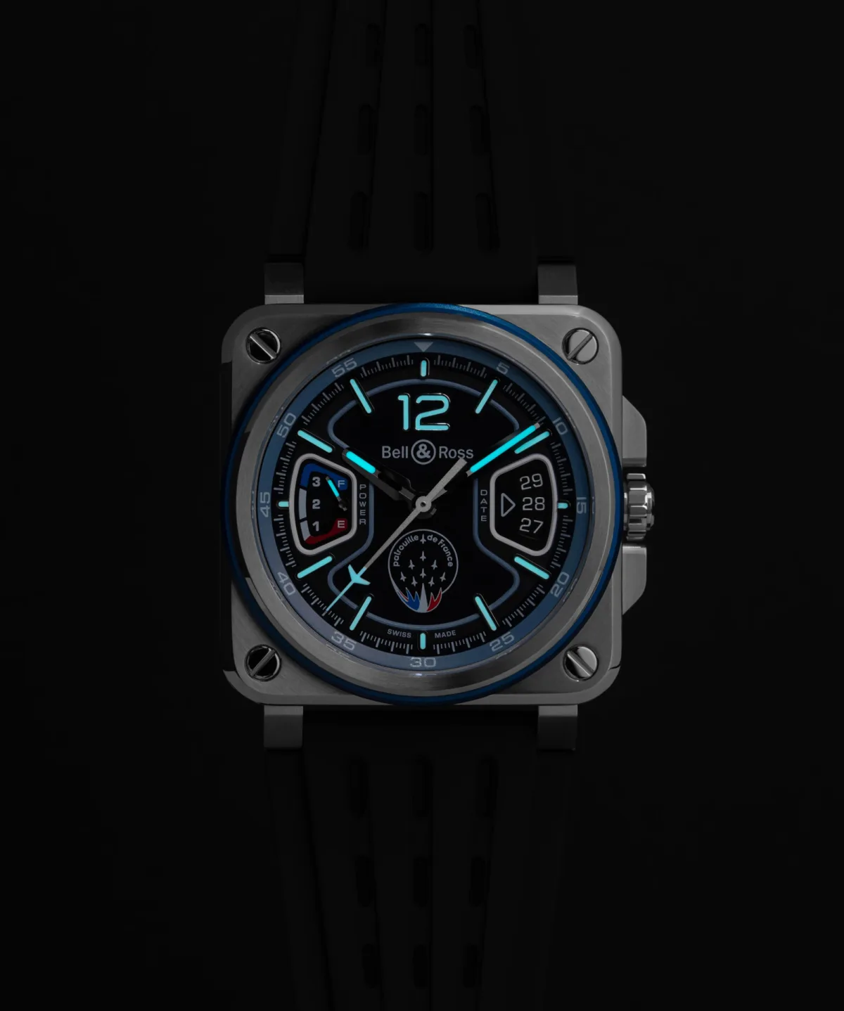 Seconds hand with Alpha Jet style counterweight on BR-X3