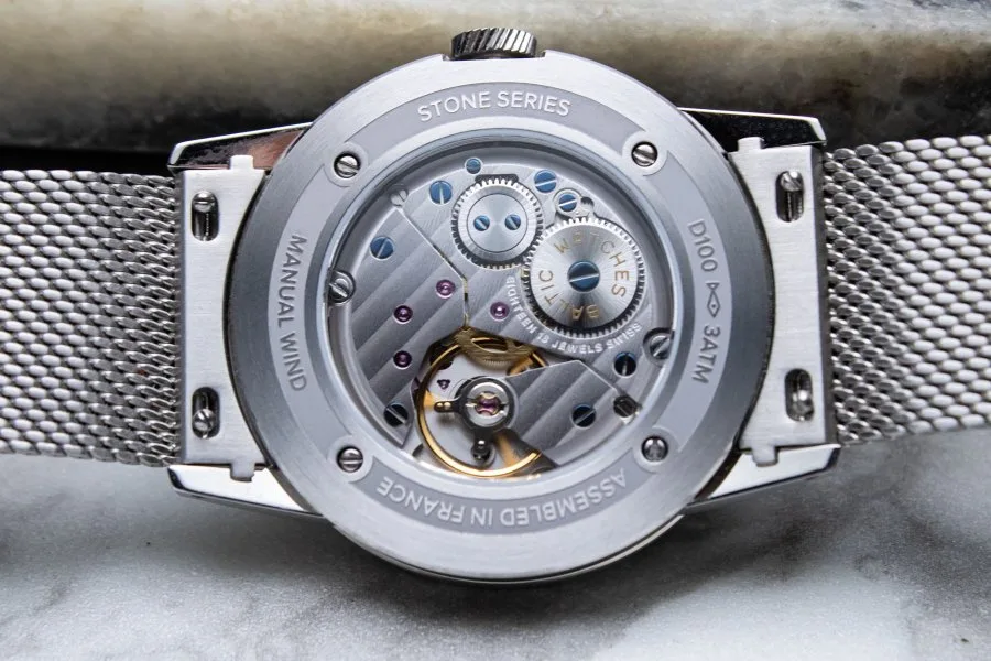 La Joux-Perret D100 movement in Baltic Prismic Stone