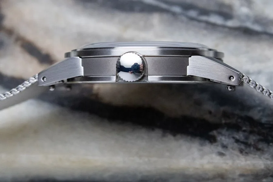 Baltic Prismic Stone watch on wrist